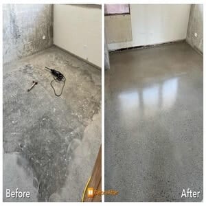 Polished Concrete on a residential home